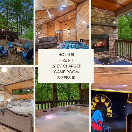 King Suite! Hot Tub, Arcade Games, L2 Ev, Fire Pit, Kids Playset, Ping Pong, Dog Friendly Broken Bow Exterior photo